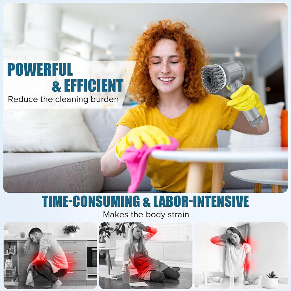 TurboScrub Pro™ – Cordless Electric Spin Cleaning Brush for Deep Home Cleaning