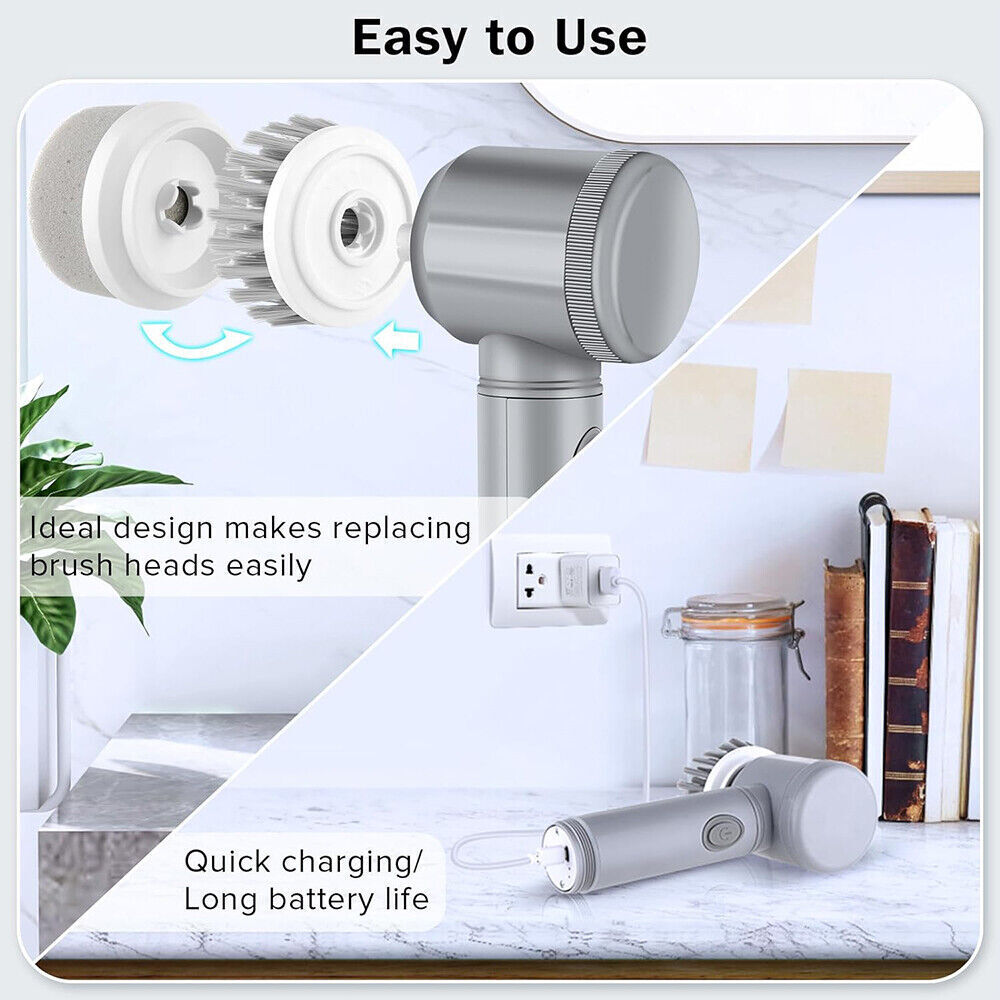 TurboScrub Pro™ – Cordless Electric Spin Cleaning Brush for Deep Home Cleaning