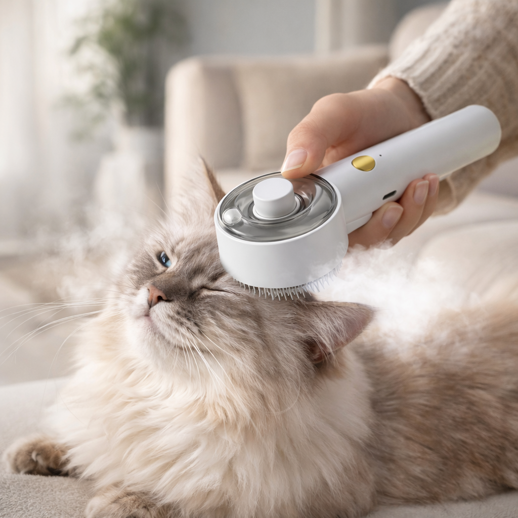 SteamClean Pet Grooming Brush