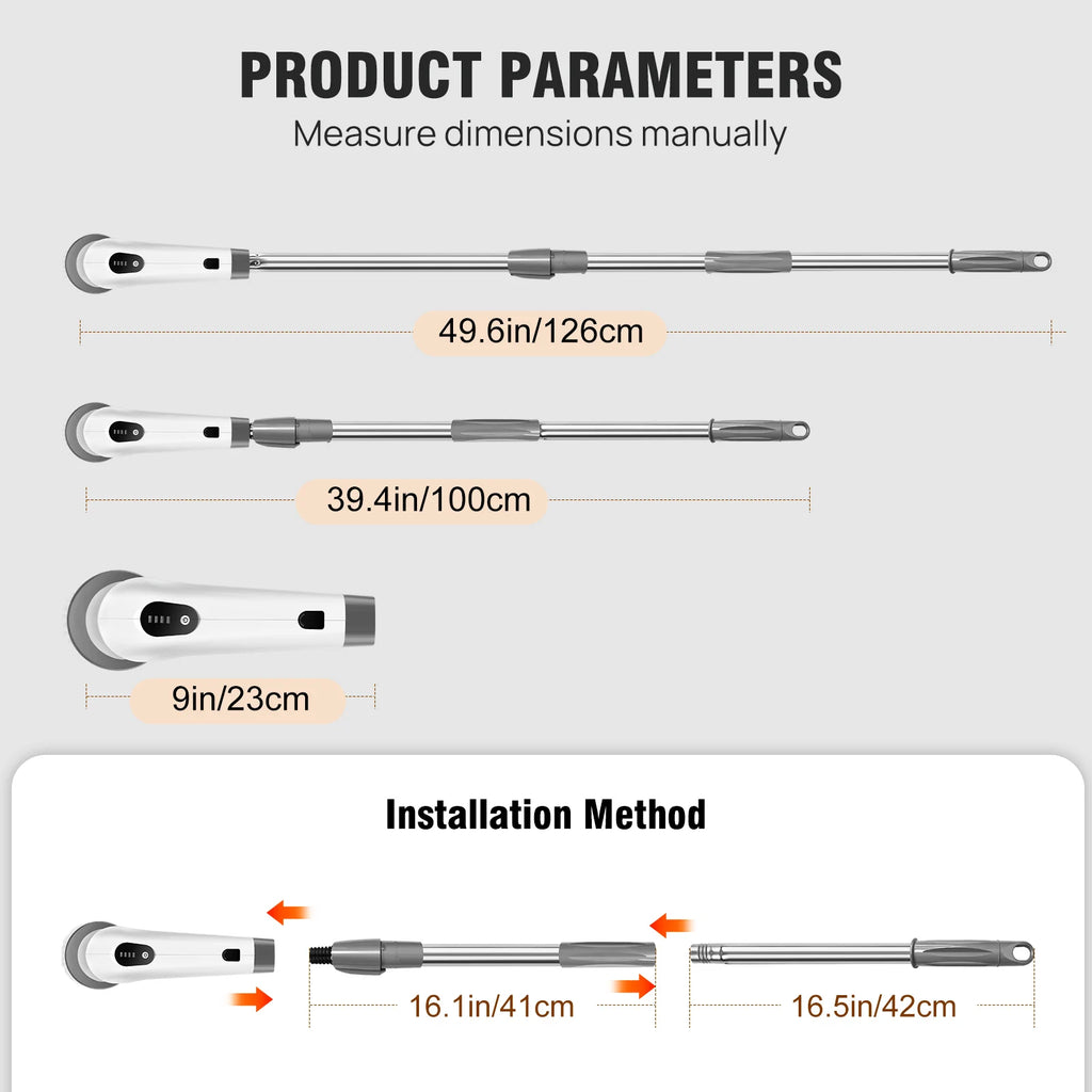 CleanFlow™ Electric Spin Scrubber