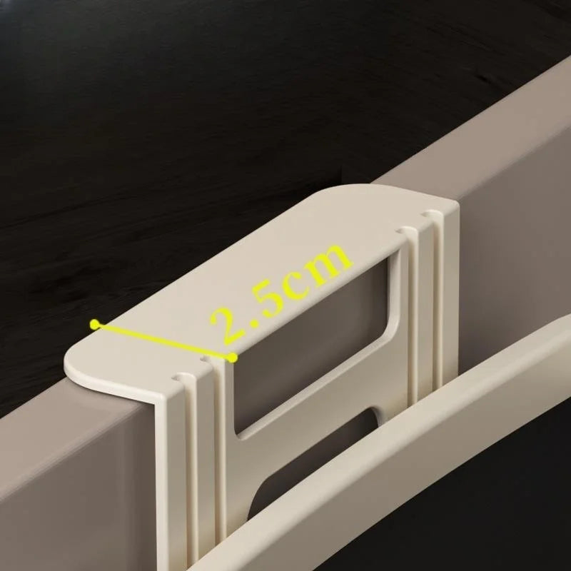 Wall-Mounted Kitchen Waste Bin with Lid – Space-Saving Cabinet Door Trash Can