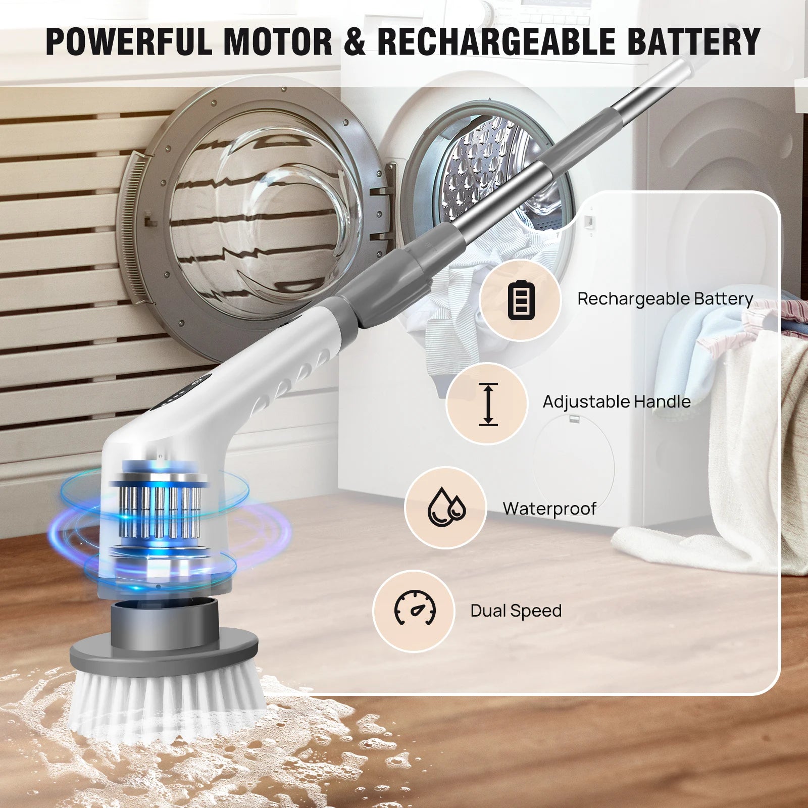 CleanFlow™ Electric Spin Scrubber